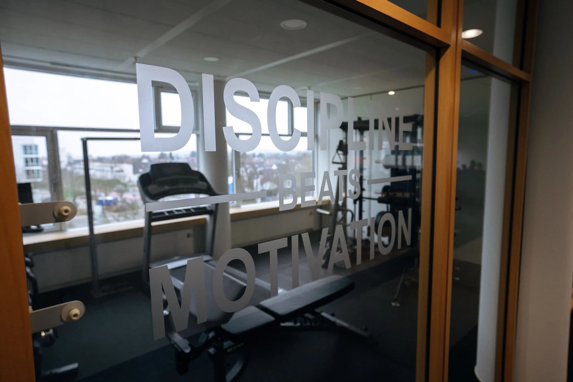 Our brand-new office comes with its own gym - work hard, train harder!